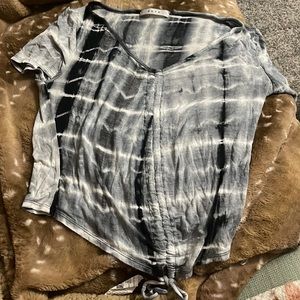 Black/gray tie dye shirt